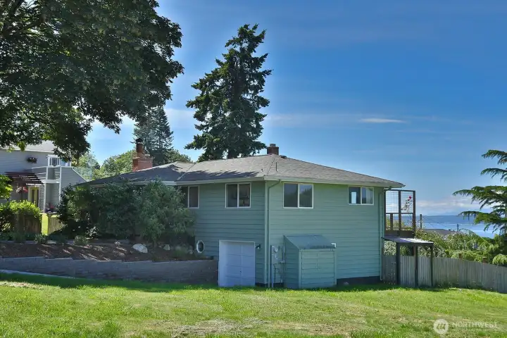 A view from the north side of the home.