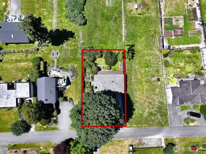 Estimated property lines.