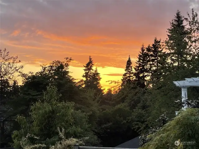 Sunset views from the home.