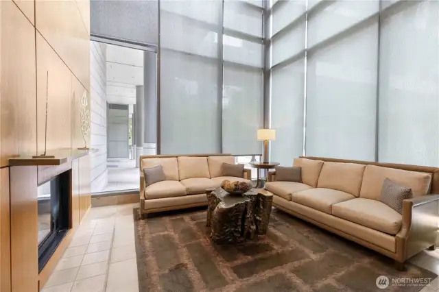 Residents' lobby.
