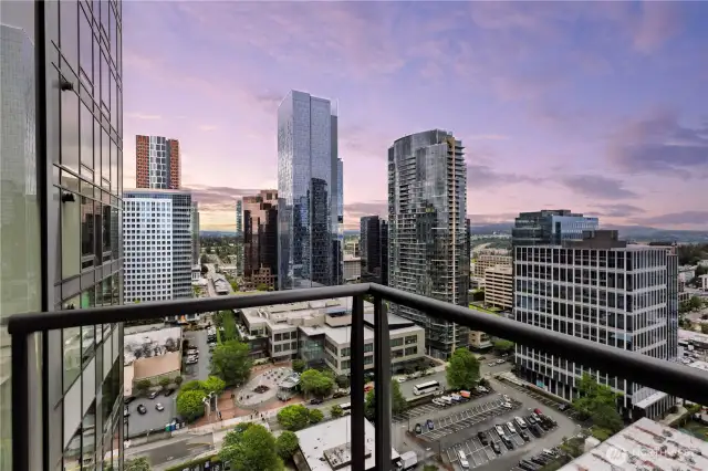 In-city views from south-facing deck looking toward the east.