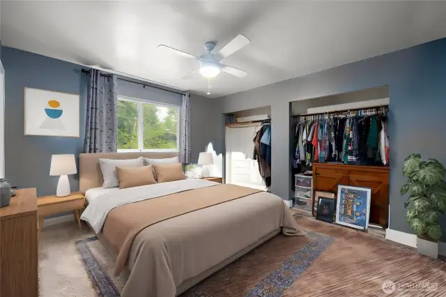 Primary bedroom Virtually Staged