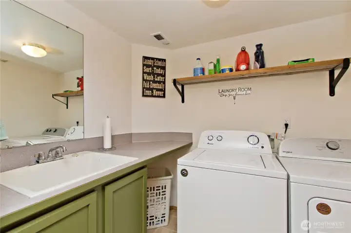 Utility room with a sink