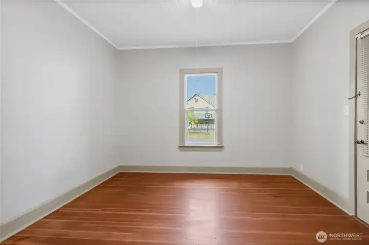 Entrance West end of home office/flex space