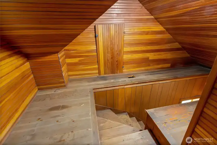 Stairwell to upstairs bedroom