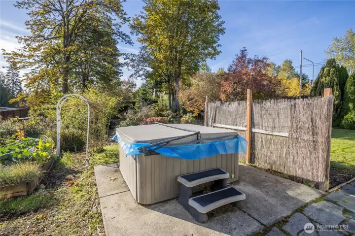 Hot tub stays with the home