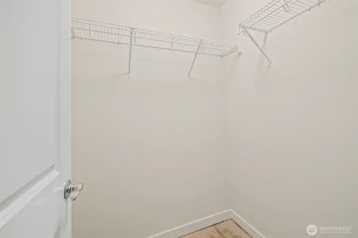 Large walk in closet
