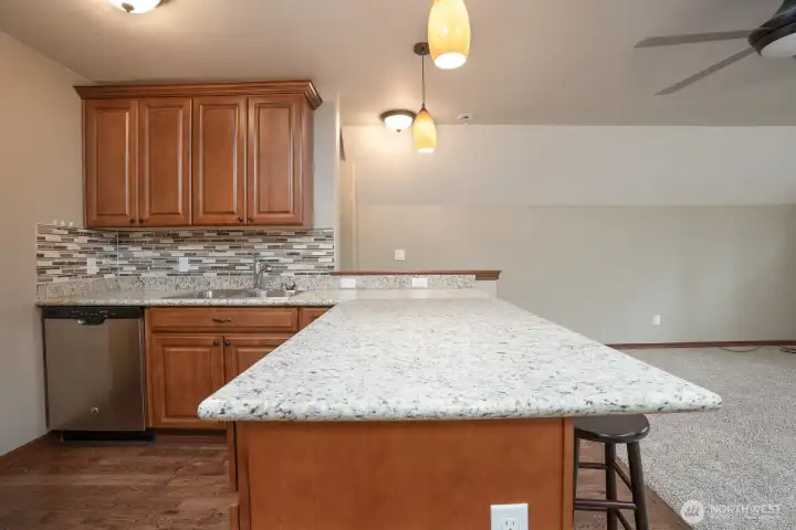Bonus room wet bar/mini kitchen