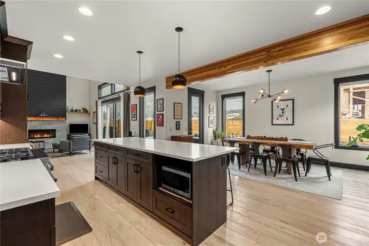 Kitchen Open to Dining