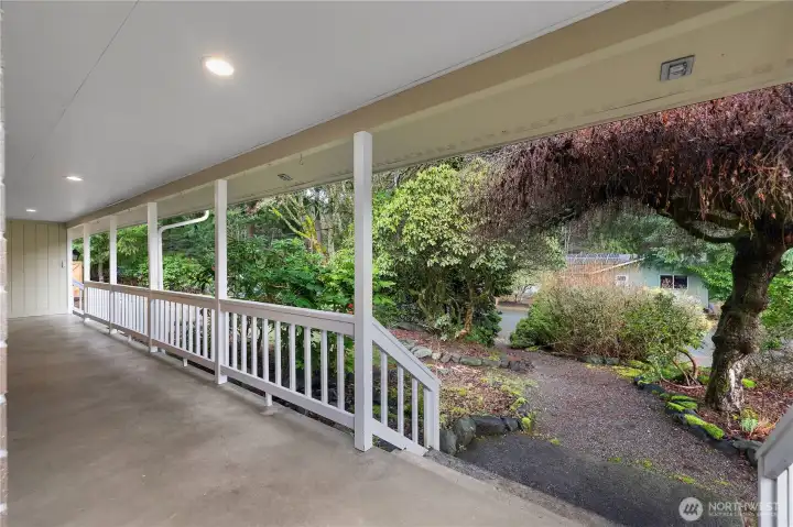 Enormous Front Porch Provide Shade in the Summer and a Comfortable Hangout on Rainy Days