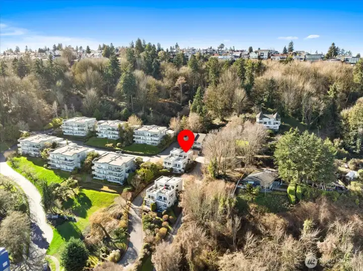 Private community tucked into nature but blocks from all the action