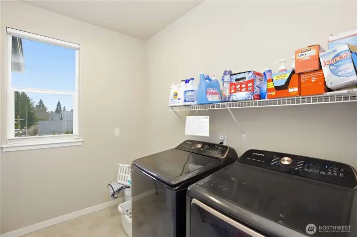 Laundry on second floor (where you make all the dirty laundry, how convenient!)