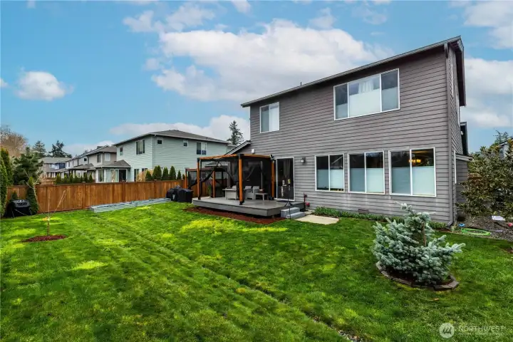 Spacious yard with room for entertaining pets, kids, plant a garden, or just you relaxing!