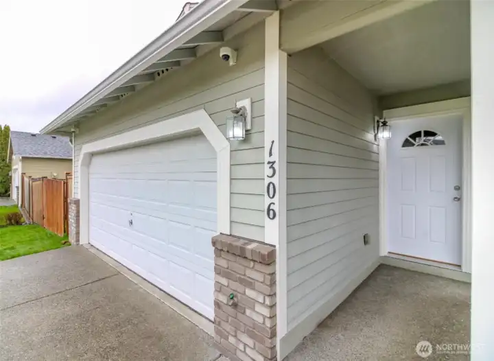 Nice covered entrance to home