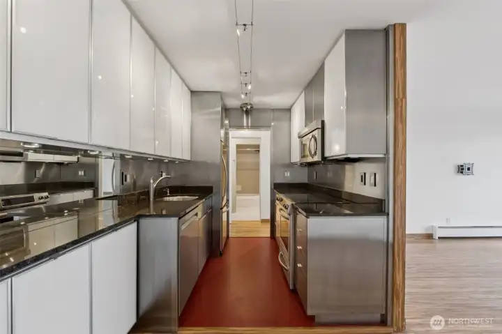 The efficiency of your galley kitchen means convenience.