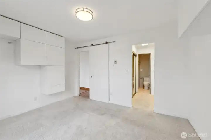 Space saving barn door!