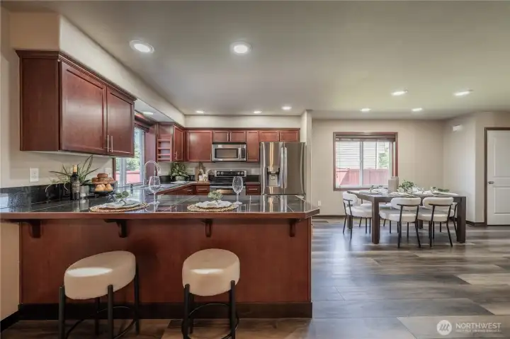 Formal Dining + Breakfast Bar too