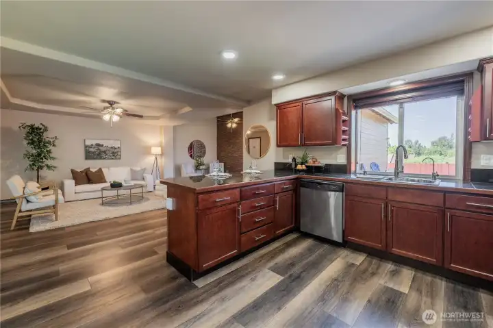 Updated Stainless Appliances/Galaxy GraniteCountertops