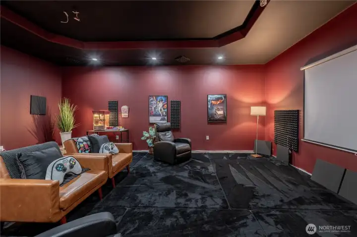 Custom PREWired Media Room