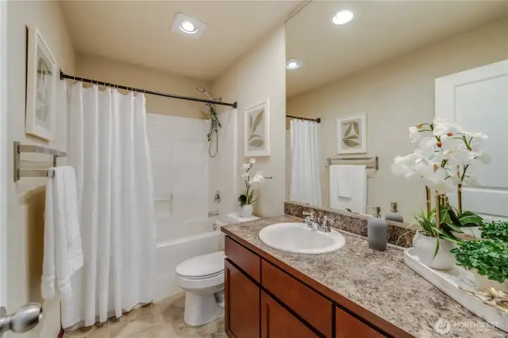Full bath Serves Beds 2 & 3