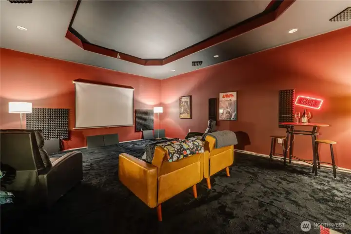 Of course it is prewired for theater mood lighting, complete w/dimmers