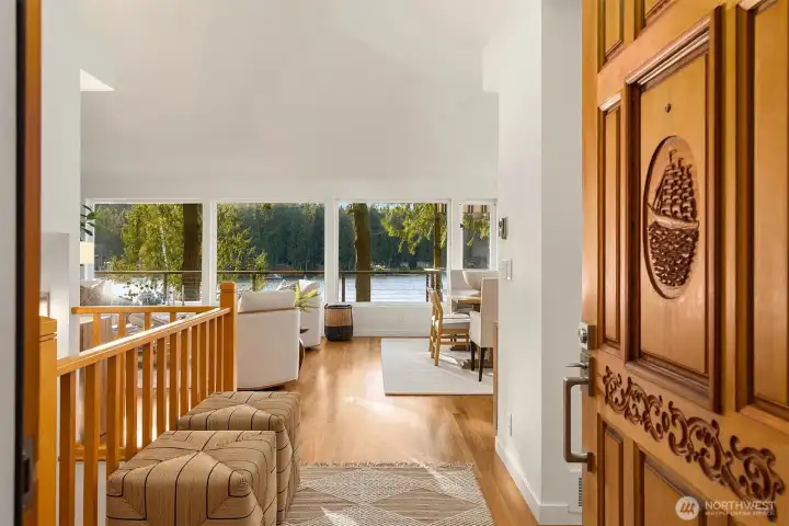 THIS is what you want to see when entering a waterfront home!