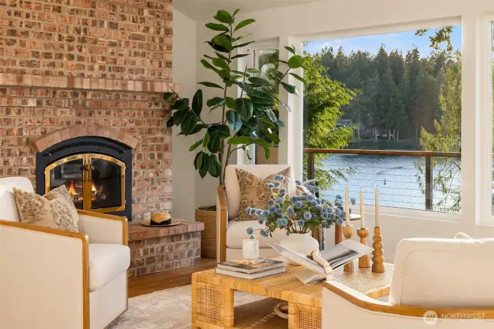 One of so many intimate spaces to enjoy.