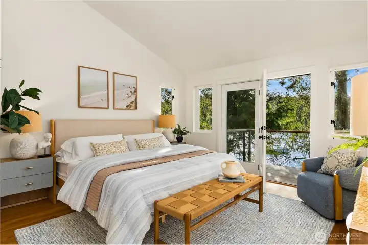 Main floor primary bedroom.