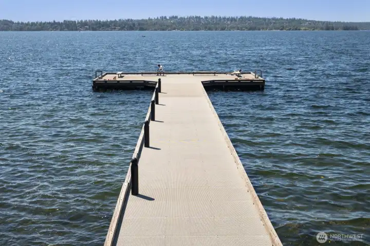 Shared dock just steps from your residence.