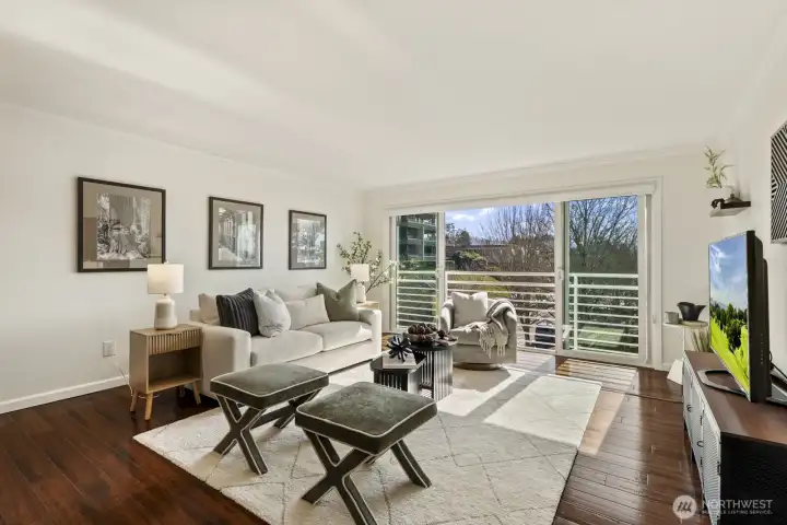 Sun drenched living room