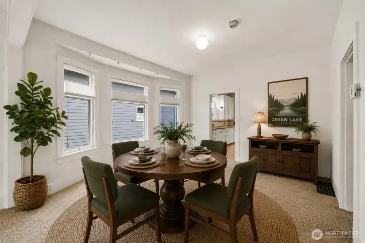 Spacious living and dining areas ideal for everyday living and entertaining. Virtually staged.