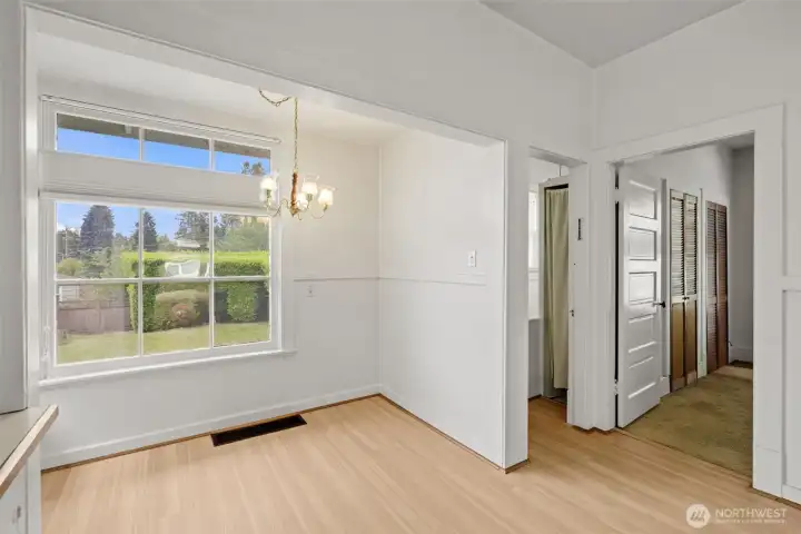 Charming breakfast nook perfect for morning coffee and casual dining.