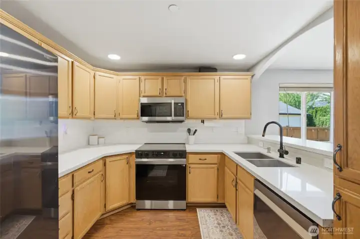 Kitchen with ample storage