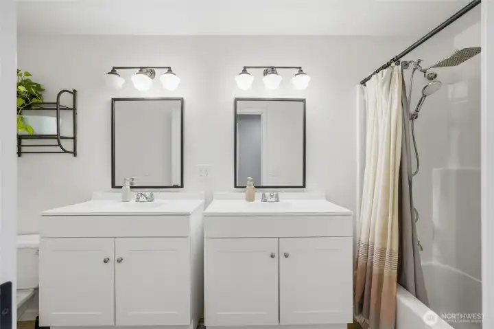 Primary Bath with Dual Vanity