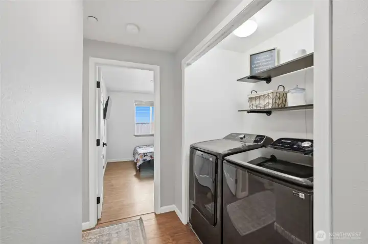 Washer Dryer with with Storage above