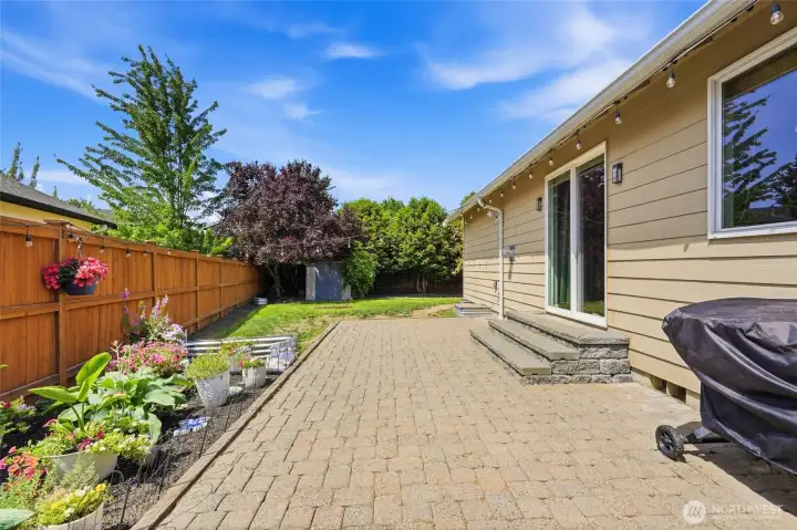 Patio and garden space