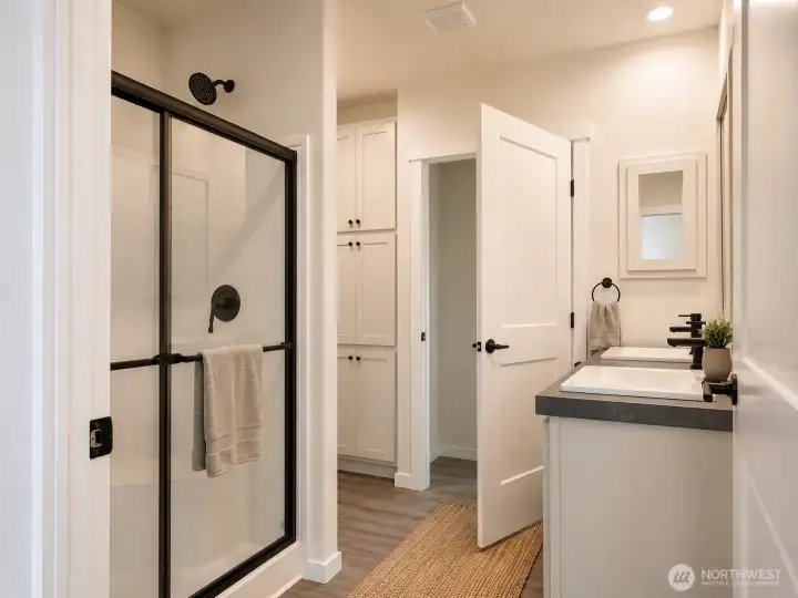 Primary Bathroom *AI Staging* Primary Bathroom *AI Staging*