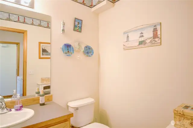 Powder room on the main floor