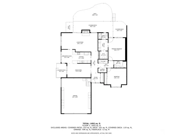 The flexible floor plan gives you a lot of living options.