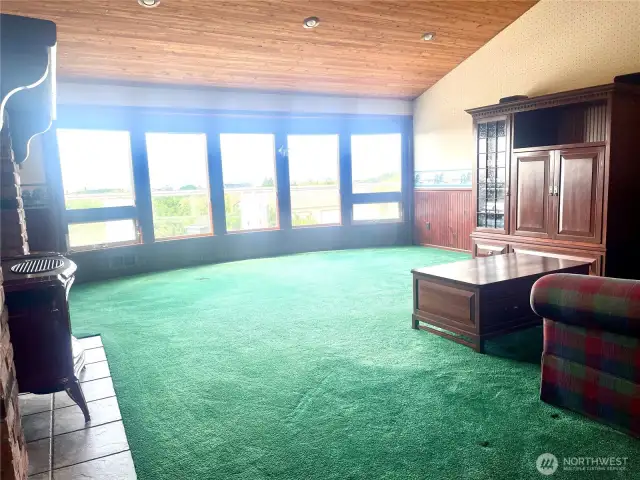 Views of the living room with lots of natural light