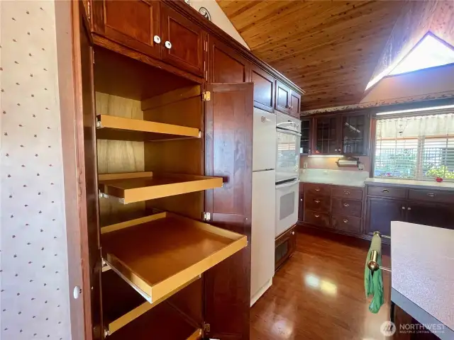 pull out drawers in pantry