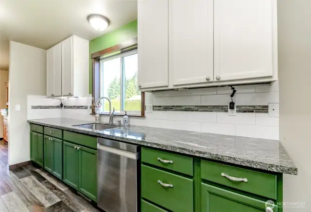 Granite counters.