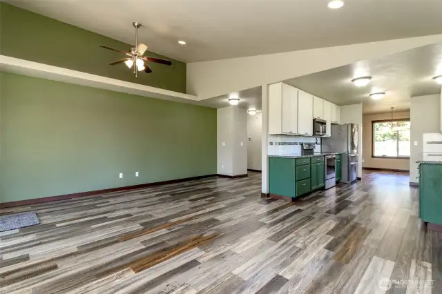 Luxury plank flooring.