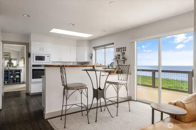 Looking toward the kitchen from the family/sitting room