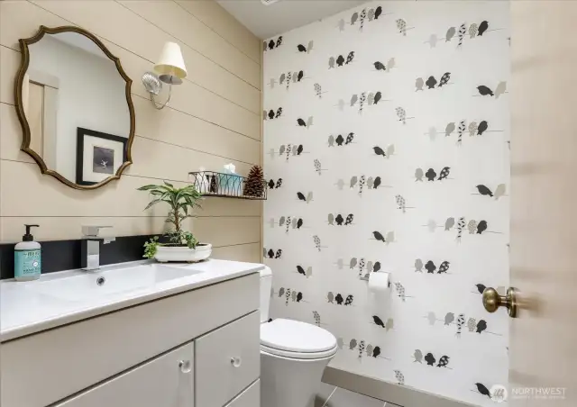 Main level half bath