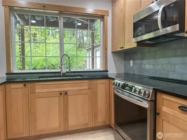 Sunny kitchen.