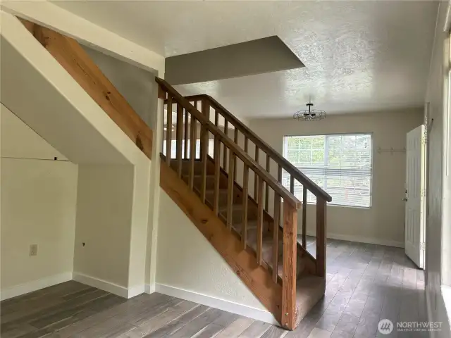 Stairway to upper level