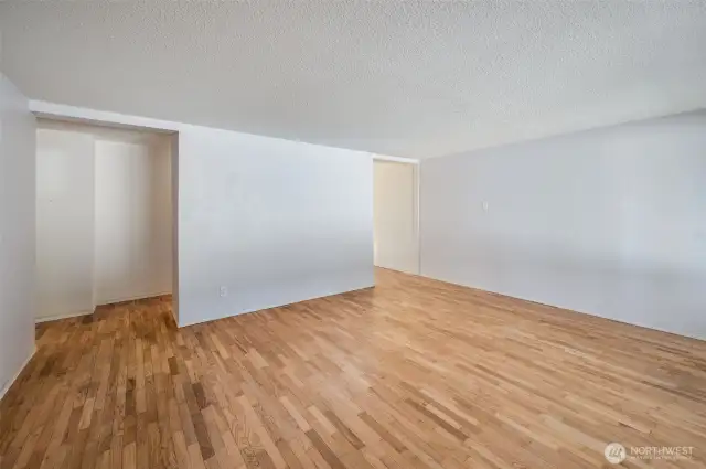 Without the staging. Look at these beautiful hardwood floors!