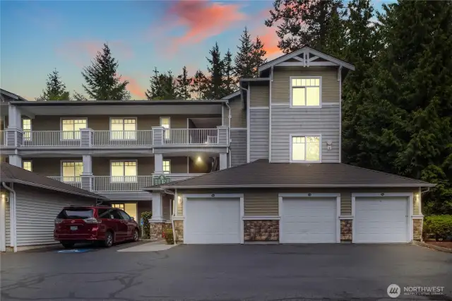 Top Right End Unit is Your New Home, With Views of Green Belt & Sitting Park, Garage is bottom Right on the End, with EV1 outlet for Vehicles, Tons of Storage, and Easy Access to Complex Egress