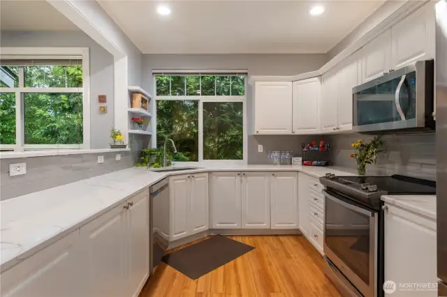 This Kitchen was Custom Built to house High End Appliances, a  New Dish Washer, New Custom Quartz Counter tops, & Seemingly Endless  Custom Cabinetry to Store Every Cuisine's Gadget out there.